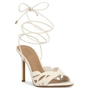 89$ I.n.c. International Concepts Hassana Strappy Lace-Up Sandals Size 10 White